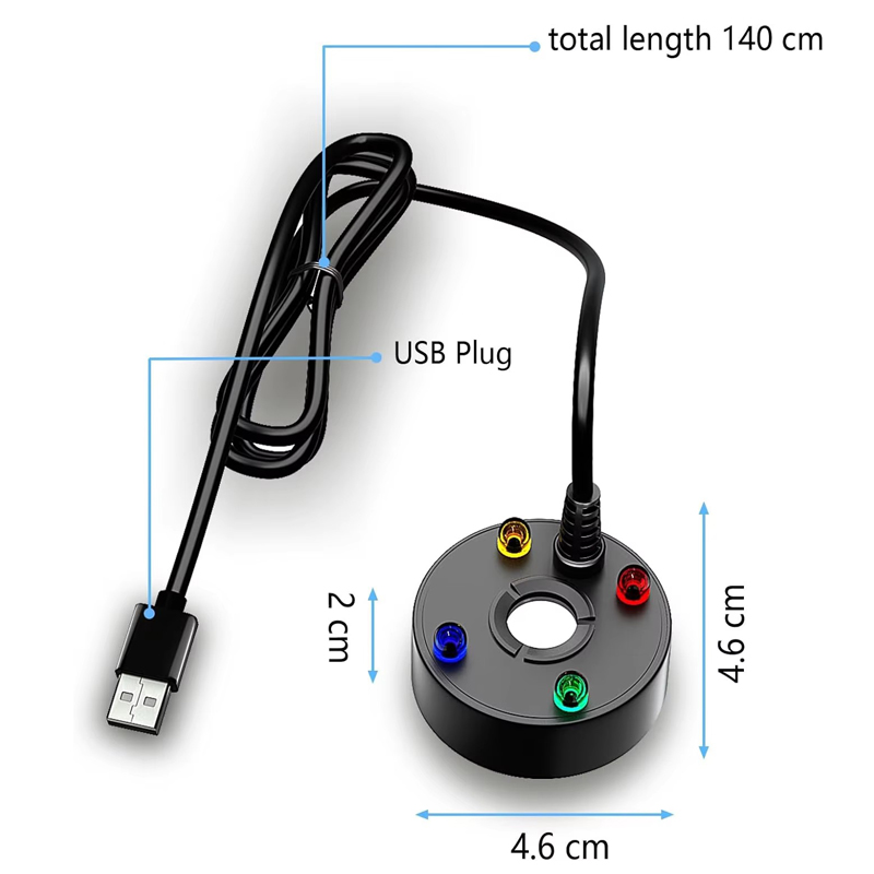 USB 4LED Ultrasonic Mist Maker - Terrarium Fogger Ultrasonic recension och pris