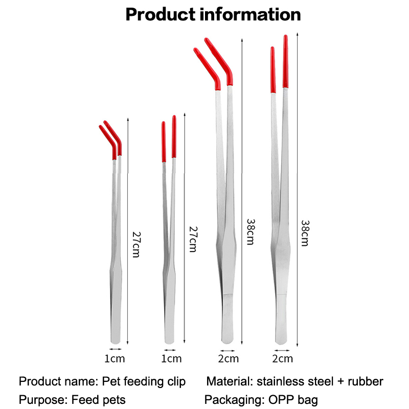 Stainless Steel Reptile Feedin - Feeding Tong Stainless recension och pris
