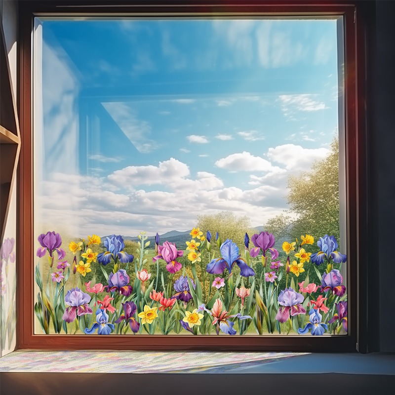 Colorful Beautiful Iris Flower - Pvc Panel Background recension och pris