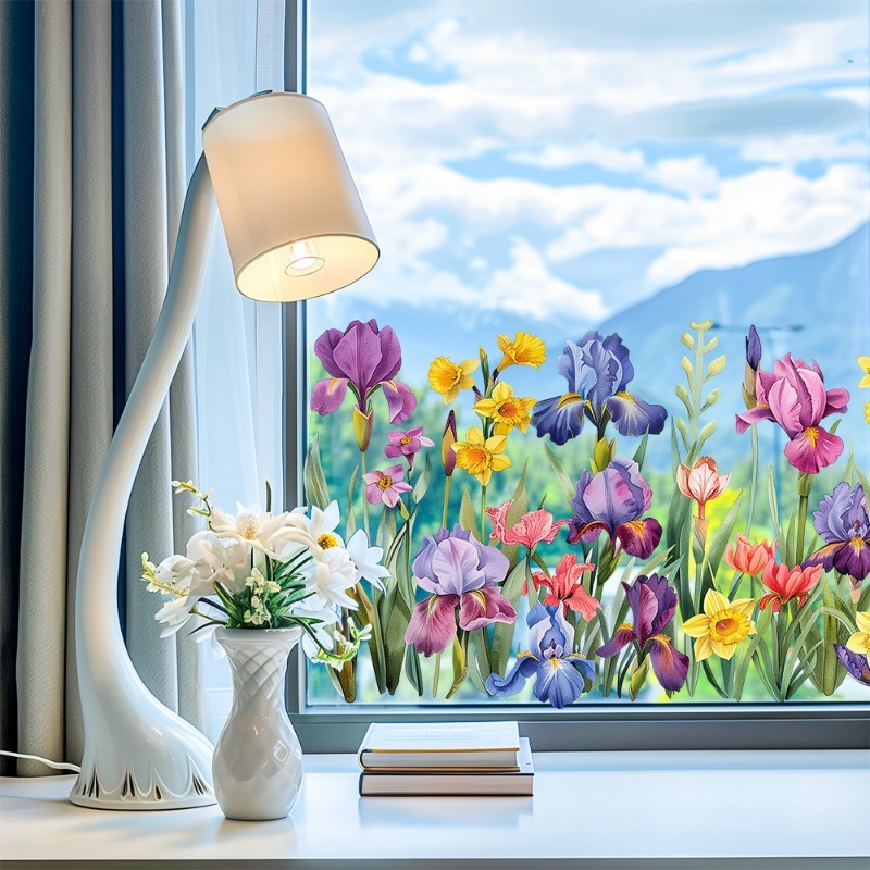 Colorful Beautiful Iris Flower - Pvc Panel Background recension och pris