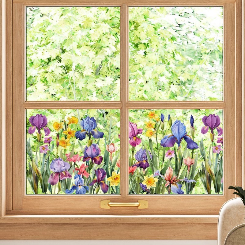 Colorful Beautiful Iris Flower - Pvc Panel Background recension och pris