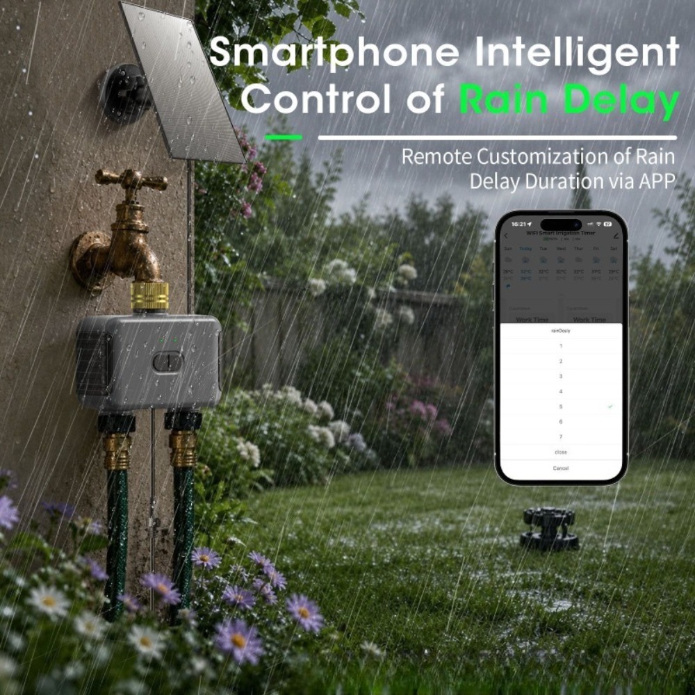 WiFi Dual Outlet Smart Water T - Timer Dual Outlet recension och pris