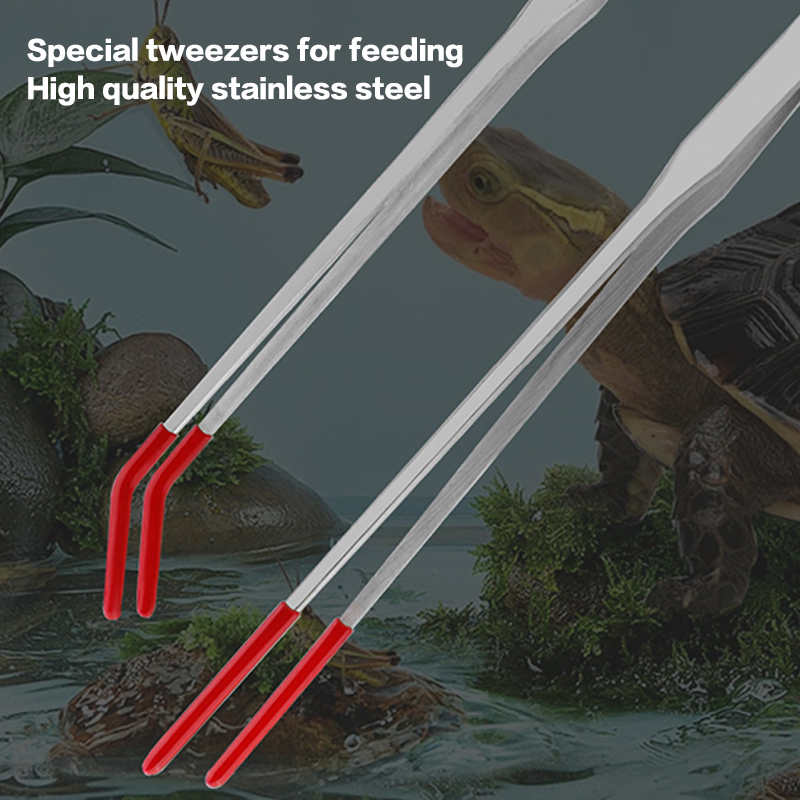 Reptile Feeding Tongs with Rub - Feeding Tong Stainless recension och pris