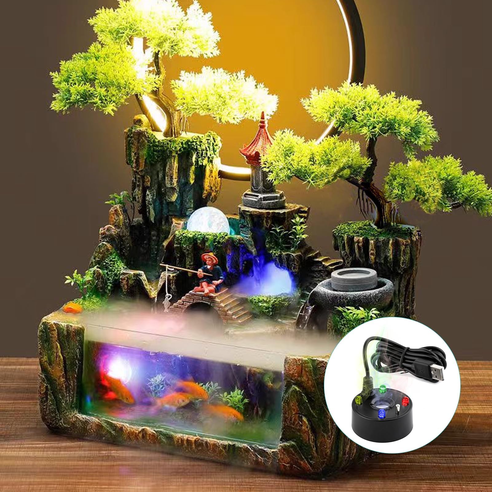New 2026 5V USB Aquarium Air P - Terrarium Fogger Ultrasonic recension och pris